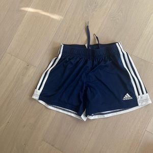 Blue athletic Adidas shorts